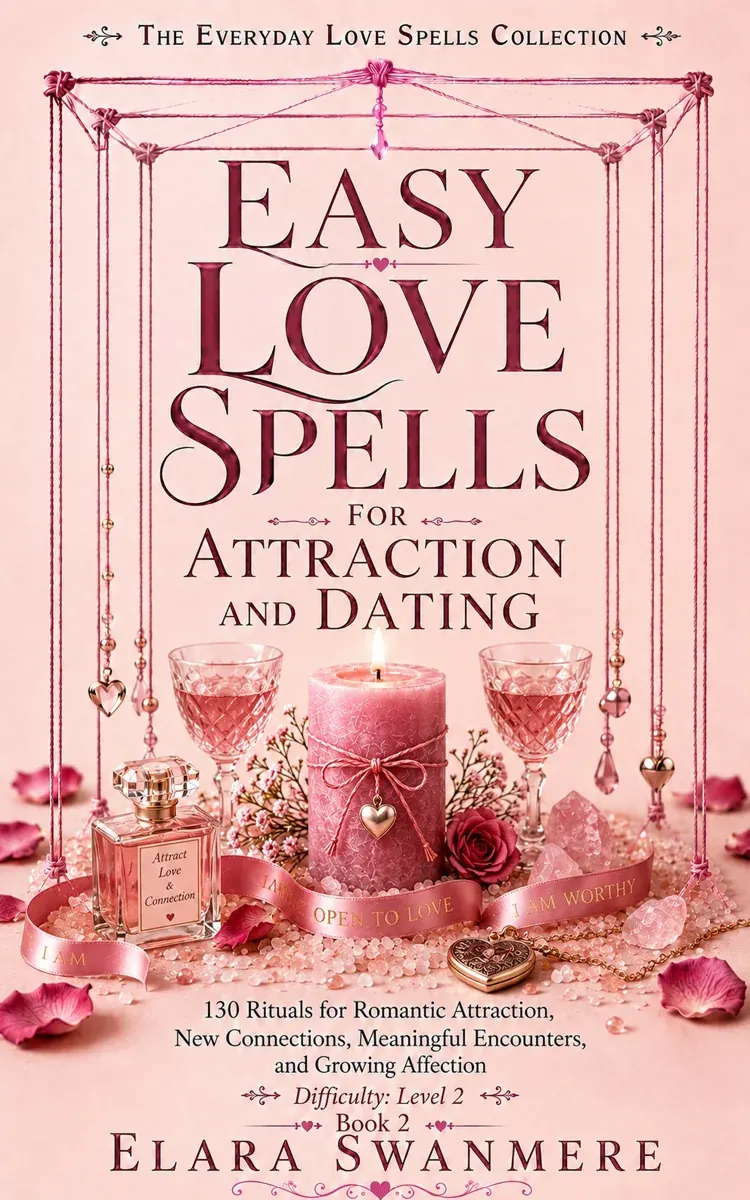 Cover of Easy Love Spells for Attraction and Dating: 130 Rituals