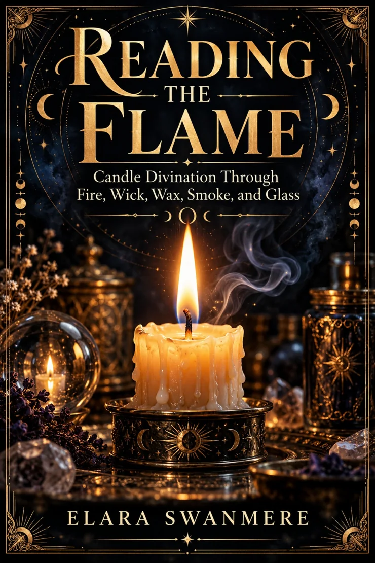 Cover of Reading the Flame: Candle Divination Through Fire, Wick, Wax, Smoke, and Glass